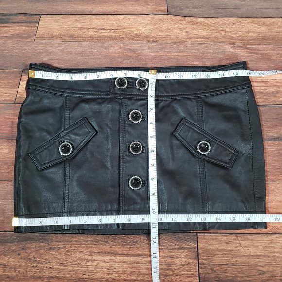 Red By Marc Ecko Leather Skirt - Picture 10 of 10
